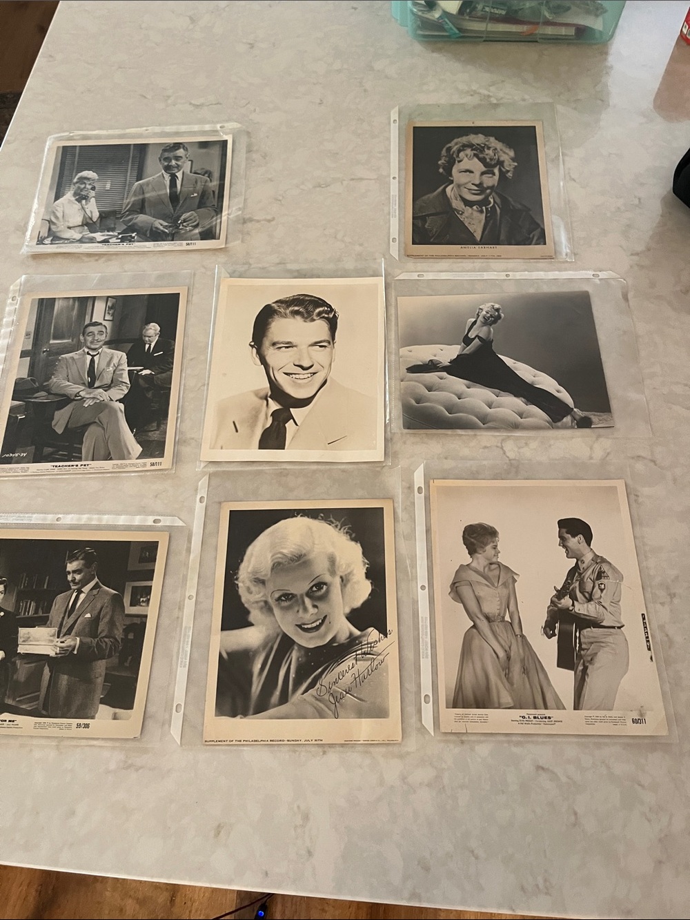 Collection Old Hollywood publicity stills.  Clark Gable, Elvis, Jean Harlow